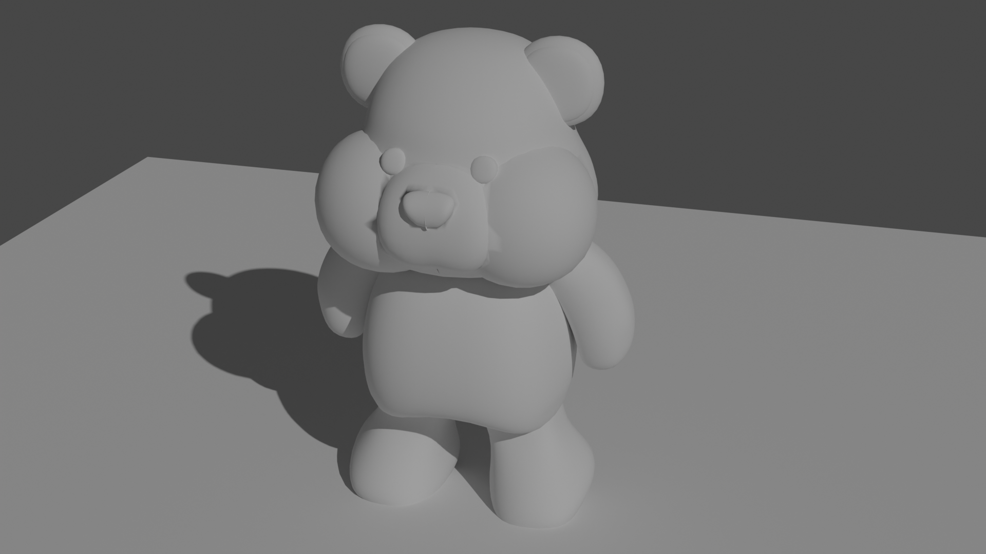 Oso modelado en 3D