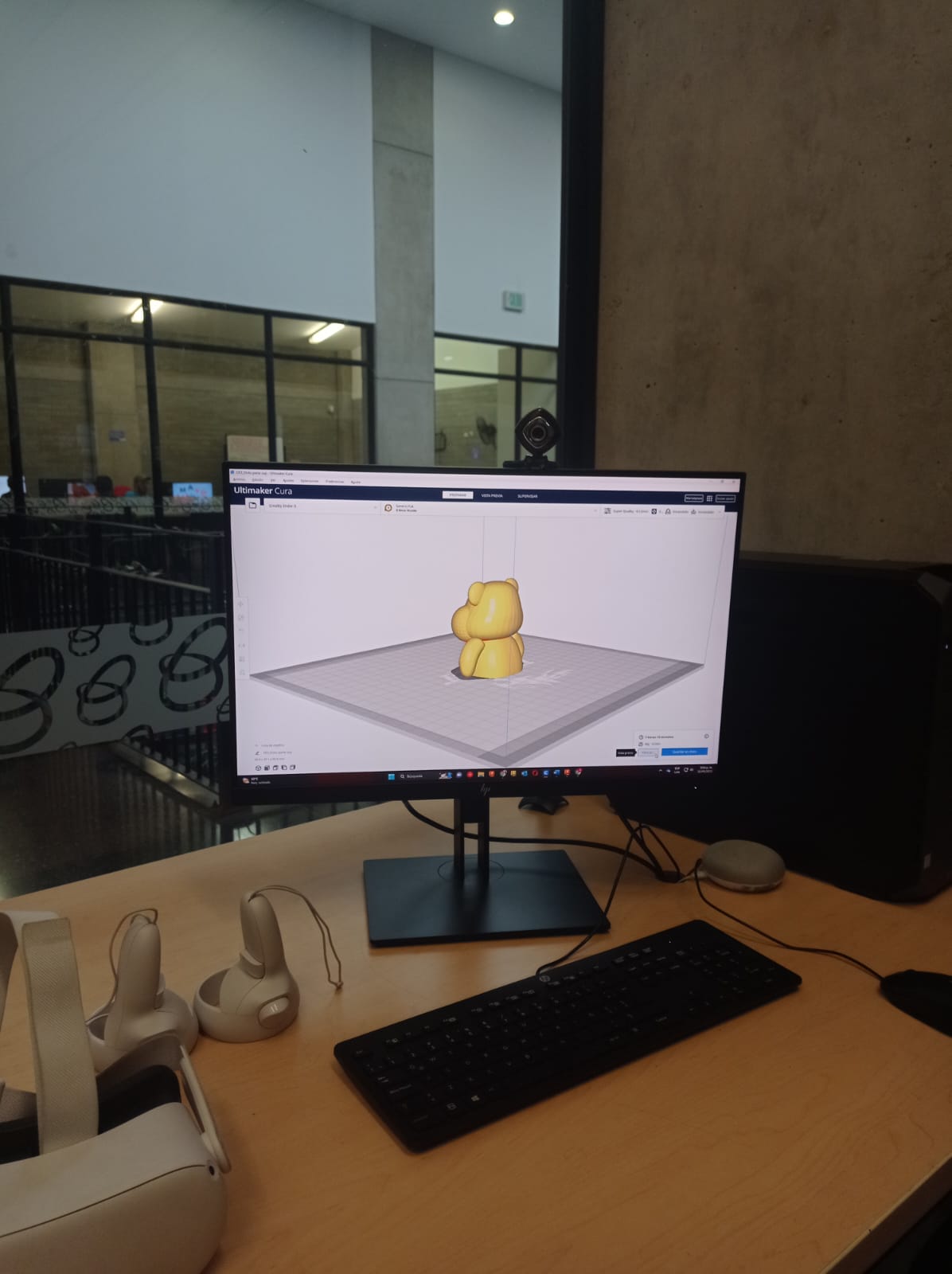 Osito 3D en programa para impresión en impresora 3D