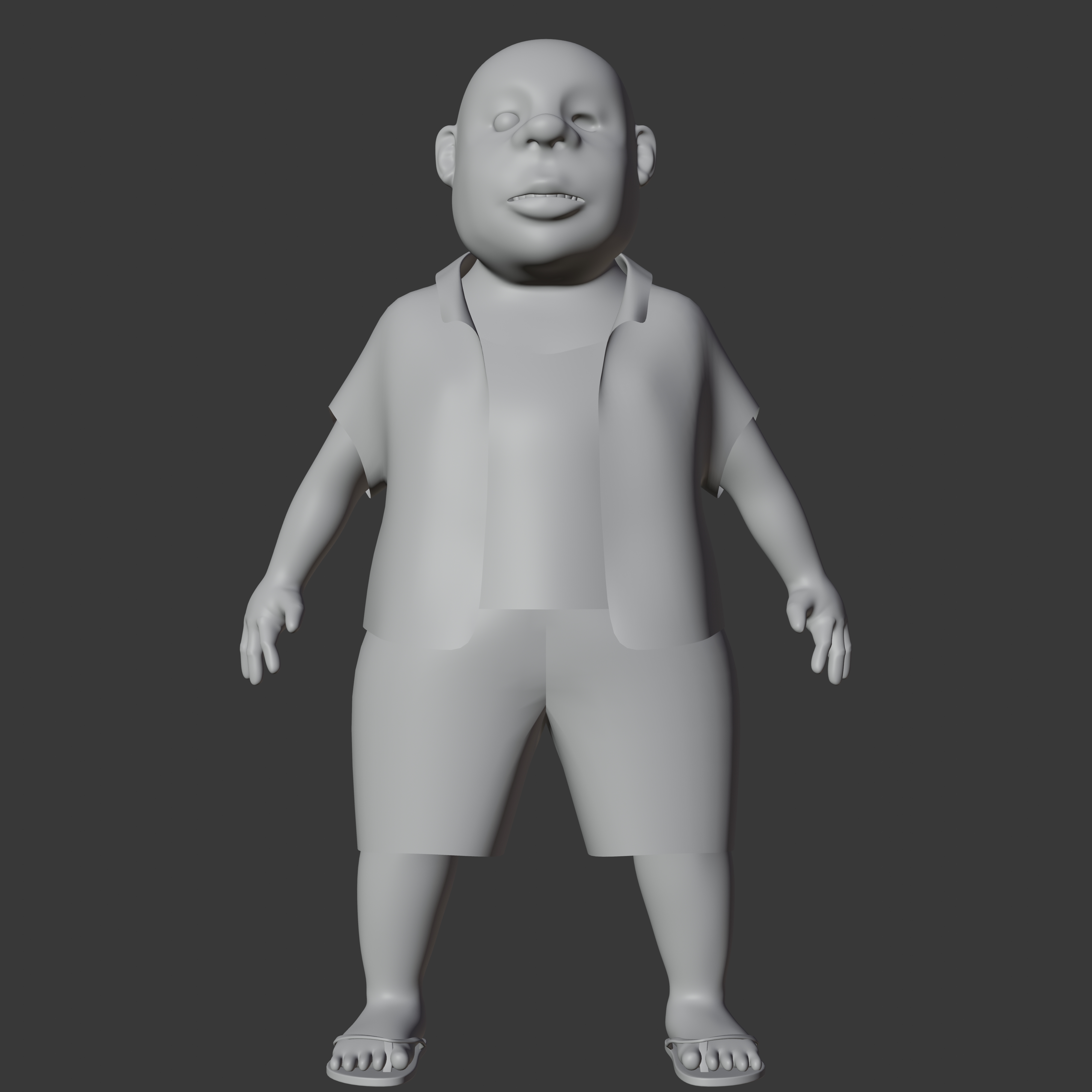 modelo de unos de los personajes de la historia, que desarrolla el semillero de animacion Hipertropico